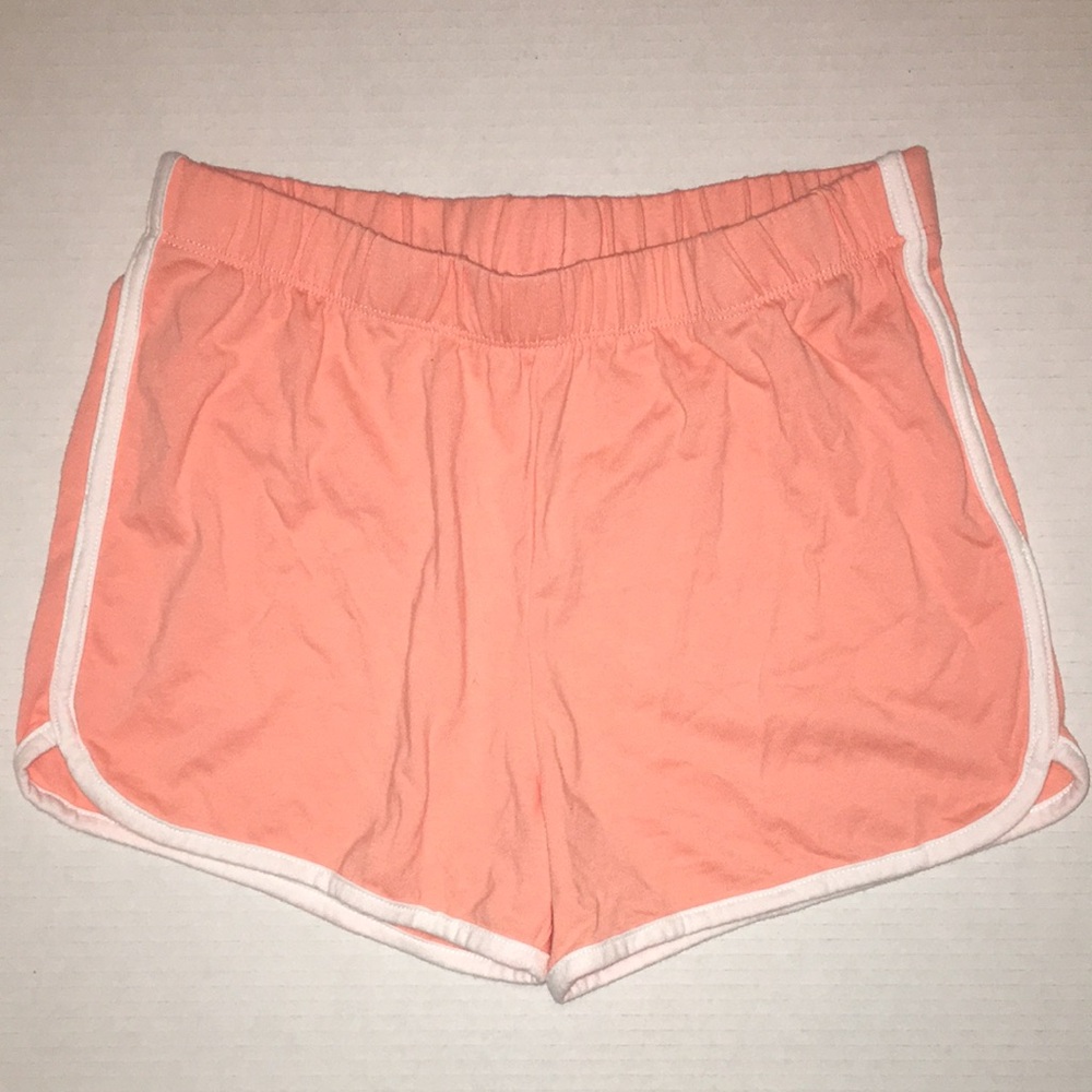 The Children's Place Girl's Coral Runner Shorts with White Trim | Size 14 (Girl)
